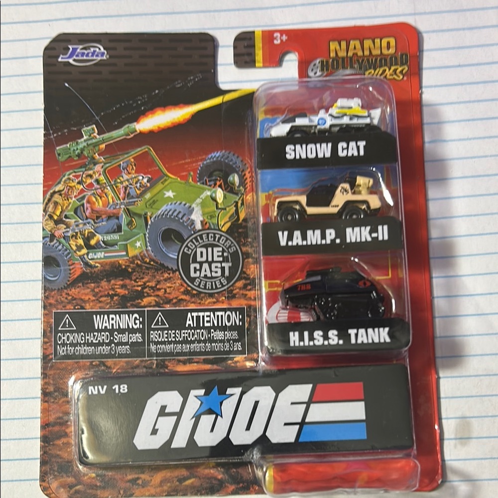 Ada G.I. Joe Nano Hollywood Rides Die-Cast Set